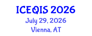 International Conference on Engineering and Quantum Information Sciences (ICEQIS) July 29, 2026 - Vienna, Austria