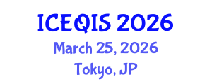 International Conference on Engineering and Quantum Information Sciences (ICEQIS) March 25, 2026 - Tokyo, Japan