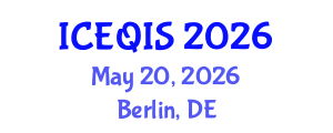 International Conference on Engineering and Quantum Information Sciences (ICEQIS) May 20, 2026 - Berlin, Germany