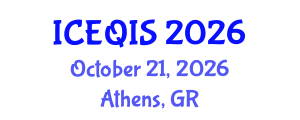 International Conference on Engineering and Quantum Information Sciences (ICEQIS) October 21, 2026 - Athens, Greece