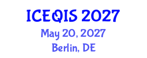 International Conference on Engineering and Quantum Information Sciences (ICEQIS) May 20, 2027 - Berlin, Germany International Conference on Engineering and Quantum Information Sciences (ICEQIS) May 20, 2027 - Berlin, Germany