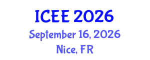 International Conference on Engineering Education (ICEE) September 16, 2026 - Nice, France International Conference on Engineering Education (ICEE) September 16, 2026 - Nice, France