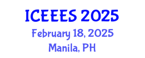 International Conference on Engineering, Environmental and Ecological Sciences (ICEEES) February 18, 2025 - Manila, Philippines
