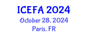 International Conference on Engineering Failure Analysis (ICEFA) October 28, 2024 - Paris, France
