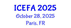 International Conference on Engineering Failure Analysis (ICEFA) October 28, 2025 - Paris, France