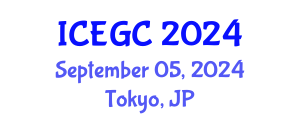 International Conference on Engineering Geology and Construction (ICEGC) September 05, 2024 - Tokyo, Japan