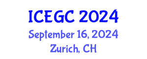 International Conference on Engineering Geology and Construction (ICEGC) September 16, 2024 - Zurich, Switzerland