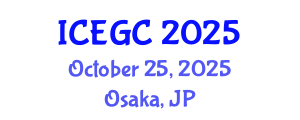 International Conference on Engineering Geology and Construction (ICEGC) October 25, 2025 - Osaka, Japan