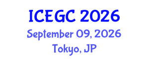 International Conference on Engineering Geology and Construction (ICEGC) September 09, 2026 - Tokyo, Japan