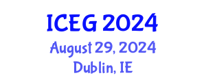 International Conference on Engineering Geology (ICEG) August 29, 2024 - Dublin, Ireland