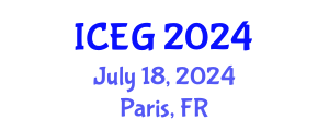 International Conference on Engineering Geology (ICEG) July 18, 2024 - Paris, France