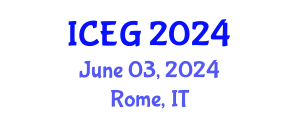 International Conference on Engineering Geology (ICEG) June 03, 2024 - Rome, Italy
