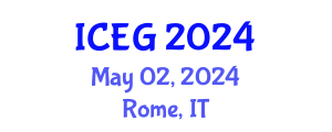 International Conference on Engineering Geology (ICEG) May 02, 2024 - Rome, Italy