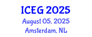 International Conference on Engineering Geology (ICEG) August 05, 2025 - Amsterdam, Netherlands