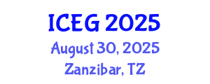 International Conference on Engineering Geology (ICEG) August 30, 2025 - Zanzibar, Tanzania