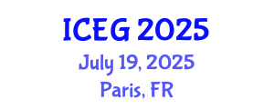 International Conference on Engineering Geology (ICEG) July 19, 2025 - Paris, France
