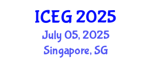 International Conference on Engineering Geology (ICEG) July 05, 2025 - Singapore, Singapore