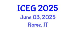 International Conference on Engineering Geology (ICEG) June 03, 2025 - Rome, Italy