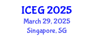 International Conference on Engineering Geology (ICEG) March 29, 2025 - Singapore, Singapore