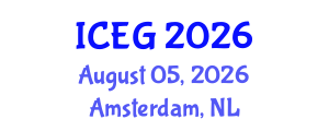 International Conference on Engineering Geology (ICEG) August 05, 2026 - Amsterdam, Netherlands