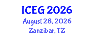 International Conference on Engineering Geology (ICEG) August 28, 2026 - Zanzibar, Tanzania International Conference on Engineering Geology (ICEG) August 28, 2026 - Zanzibar, Tanzania