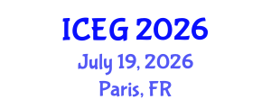 International Conference on Engineering Geology (ICEG) July 19, 2026 - Paris, France