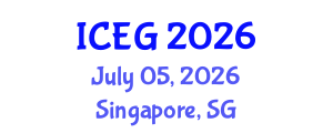 International Conference on Engineering Geology (ICEG) July 05, 2026 - Singapore, Singapore