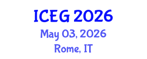 International Conference on Engineering Geology (ICEG) May 03, 2026 - Rome, Italy