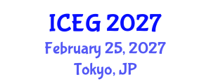 International Conference on Engineering Geology (ICEG) February 25, 2027 - Tokyo, Japan International Conference on Engineering Geology (ICEG) February 25, 2027 - Tokyo, Japan