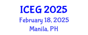 International Conference on Engineering Geophysics (ICEG) February 18, 2025 - Manila, Philippines
