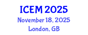 International Conference on Engineering Management (ICEM) November 18, 2025 - London, United Kingdom