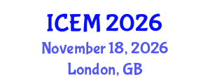 International Conference on Engineering Management (ICEM) November 18, 2026 - London, United Kingdom