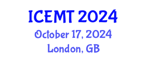 International Conference on Engineering Materials and Technology (ICEMT) October 17, 2024 - London, United Kingdom