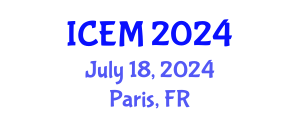 International Conference on Engineering Mechanics (ICEM) July 18, 2024 - Paris, France