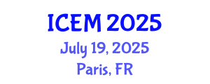 International Conference on Engineering Mechanics (ICEM) July 19, 2025 - Paris, France