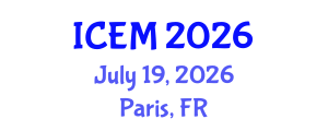 International Conference on Engineering Mechanics (ICEM) July 19, 2026 - Paris, France