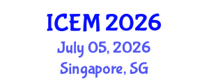 International Conference on Engineering Mechanics (ICEM) July 05, 2026 - Singapore, Singapore