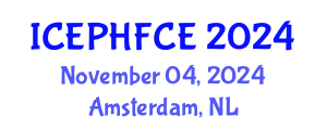 International Conference on Engineering Psychology, Human Factors and Cognitive Ergonomics (ICEPHFCE) November 04, 2024 - Amsterdam, Netherlands