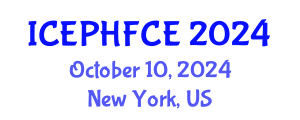 International Conference on Engineering Psychology, Human Factors and Cognitive Ergonomics (ICEPHFCE) October 10, 2024 - New York, United States