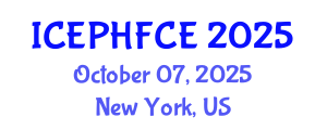 International Conference on Engineering Psychology, Human Factors and Cognitive Ergonomics (ICEPHFCE) October 07, 2025 - New York, United States