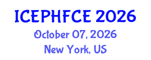 International Conference on Engineering Psychology, Human Factors and Cognitive Ergonomics (ICEPHFCE) October 07, 2026 - New York, United States