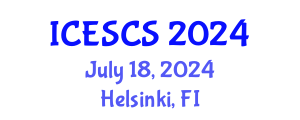 International Conference on Engineering Supply Chain Systems (ICESCS) July 18, 2024 - Helsinki, Finland