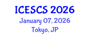 International Conference on Engineering Supply Chain Systems (ICESCS) January 07, 2026 - Tokyo, Japan