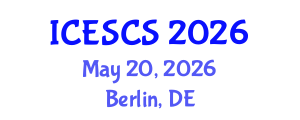 International Conference on Engineering Supply Chain Systems (ICESCS) May 20, 2026 - Berlin, Germany