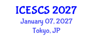 International Conference on Engineering Supply Chain Systems (ICESCS) January 07, 2027 - Tokyo, Japan International Conference on Engineering Supply Chain Systems (ICESCS) January 07, 2027 - Tokyo, Japan