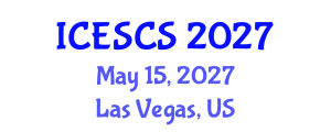International Conference on Engineering Supply Chain Systems (ICESCS) May 15, 2027 - Las Vegas, United States