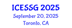 International Conference on Engineering Surveying and Space Geodesy (ICESSG) September 20, 2025 - Toronto, Canada