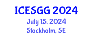 International Conference on Engineering Surveying, Geodesy and Geomatics (ICESGG) July 15, 2024 - Stockholm, Sweden