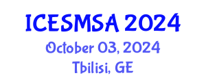 International Conference on Engineering Systems Modeling, Simulation and Analysis (ICESMSA) October 03, 2024 - Tbilisi, Georgia