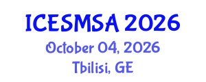 International Conference on Engineering Systems Modeling, Simulation and Analysis (ICESMSA) October 04, 2026 - Tbilisi, Georgia